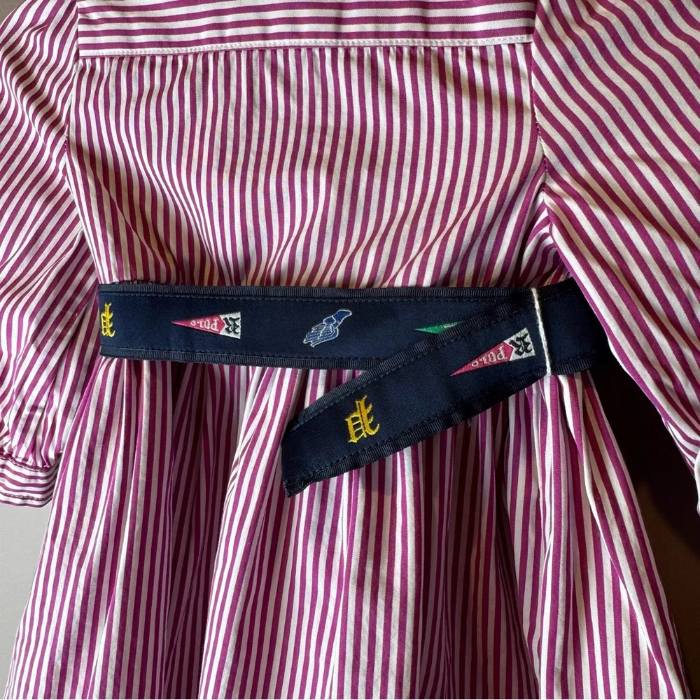 Ralph Lauren Striped Belted Dress 6M